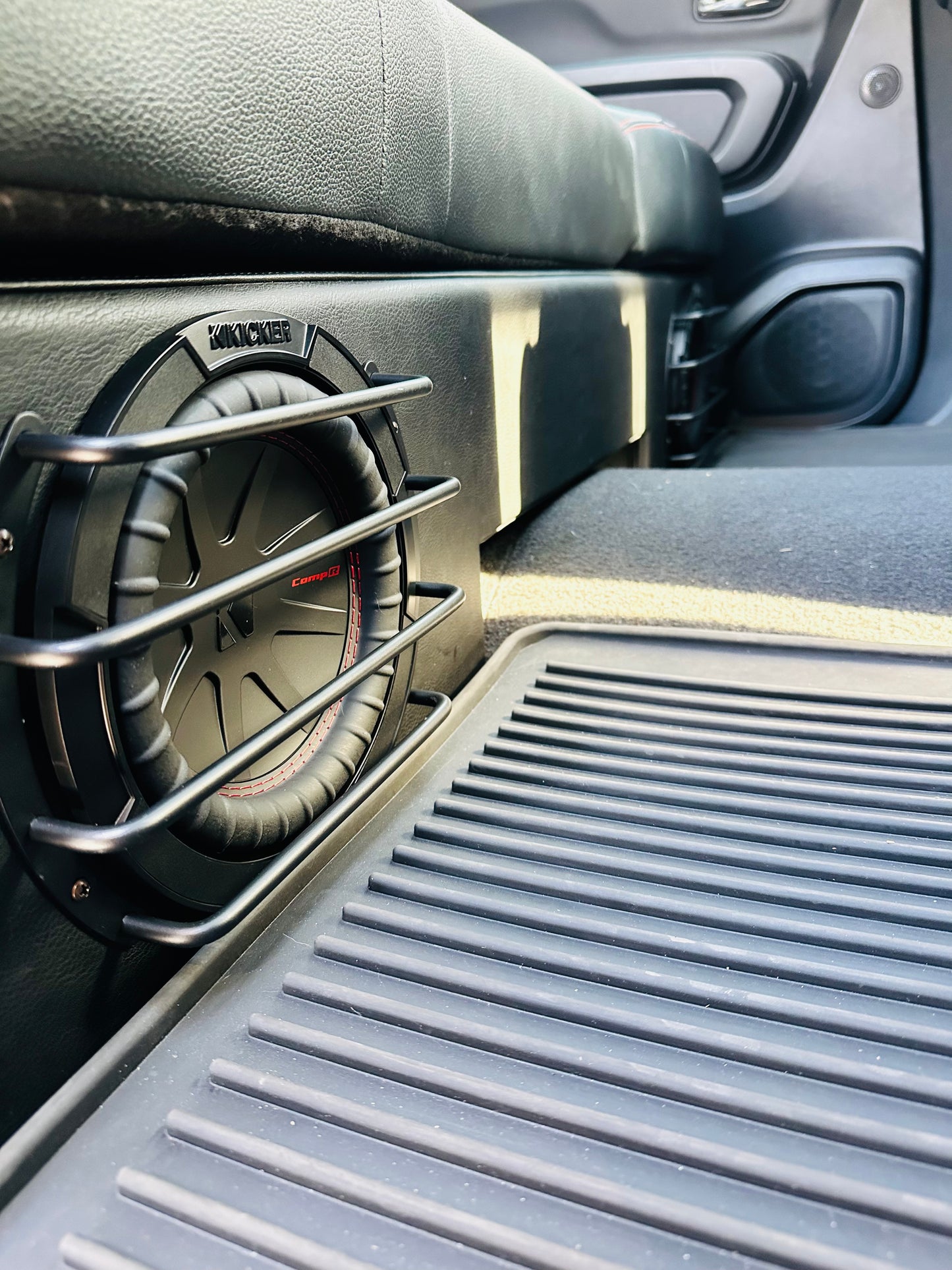 custom nissan titan box with leather/vinyl wrap